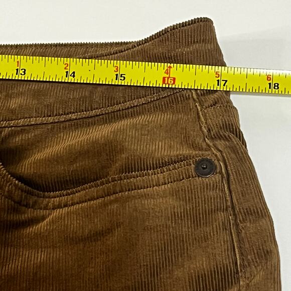 Lands End Caramel Brown Corduroy Straight Leg Pants- Great Fall Color- Womens 12 - Picture 7 of 7